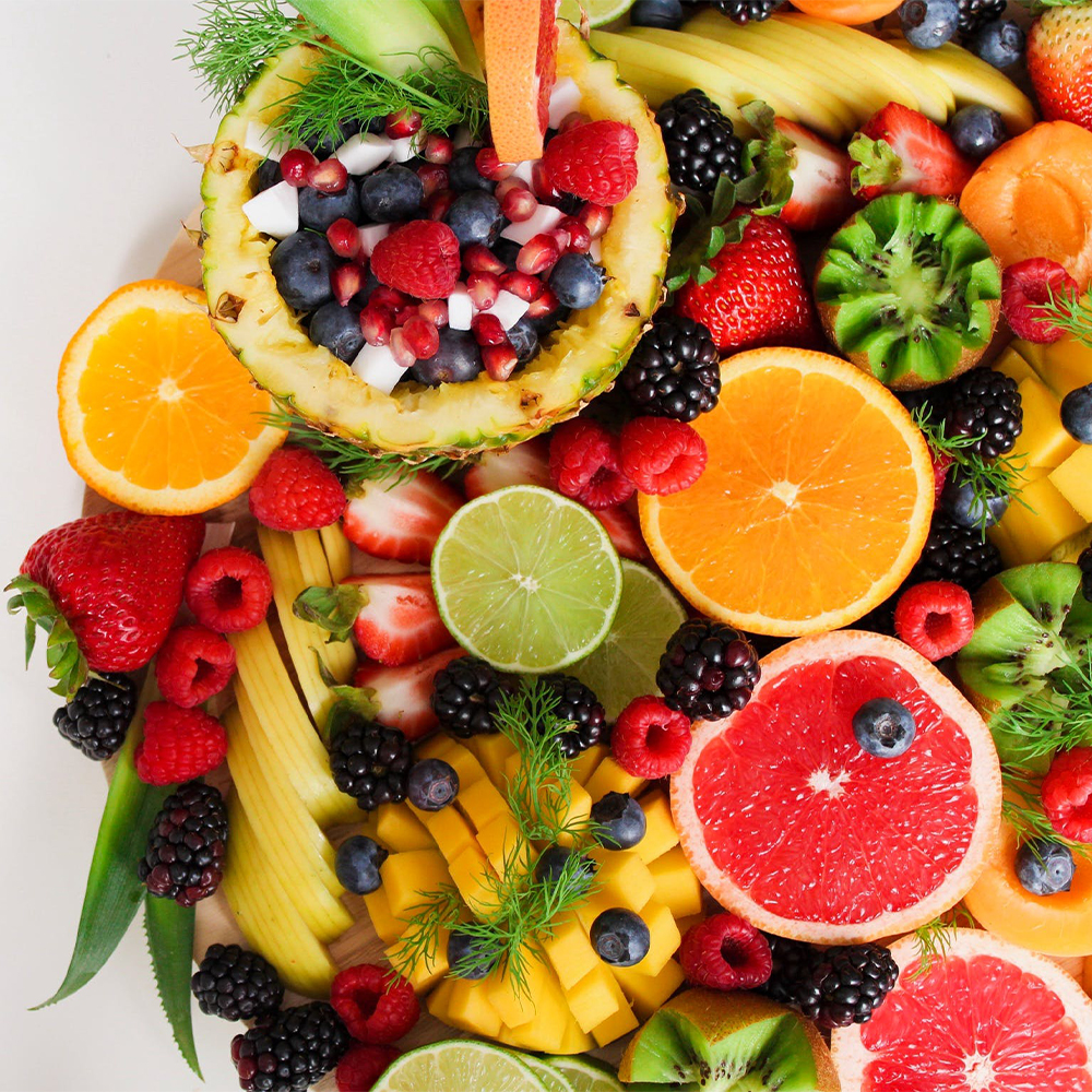 fruits and vegetables as one of the food groups involved in healthy eating